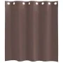 Cortinas de gasa con ojales 2 uds marrón 140x140 cm de , Cortinas y visillos - Ref: Foro24-4102065, Precio: 13,46 €, Descuent...
