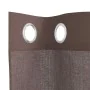 Cortinas de gasa con ojales 2 uds marrón 140x140 cm de , Cortinas y visillos - Ref: Foro24-4102065, Precio: 13,46 €, Descuent...