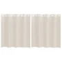 Cortinas de gasa con ojales 2 uds crema 140x140 cm de , Cortinas y visillos - Ref: Foro24-4102071, Precio: 13,30 €, Descuento: %