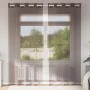 Cortinas de gasa con ojales 2 uds marrón 140x225 cm de , Cortinas y visillos - Ref: Foro24-4102067, Precio: 14,79 €, Descuent...