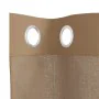 Light brown chiffon curtains with eyelets, 2 units by , Curtains and curtains - Ref: Foro24-4102129, Price: 15,29 €, Discount: %