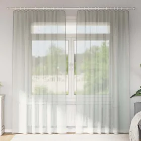 Gaze-Vorhänge mit Schlaufen, 2 Stück, hellgrau, 140x225 cm. von , Vorhänge und Gardinen - Ref: Foro24-4102298, Preis: 17,98 €...