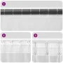 Cortinas de gasa con trabillas 2 uds rojo vino 140x260 cm de , Cortinas y visillos - Ref: Foro24-4102340, Precio: 15,26 €, De...