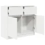 Aparador con cajón blanco 80x34x76 cm madera de ingeniería de , Aparadores - Ref: Foro24-861535, Precio: 88,16 €, Descuento: %