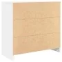 Aparador con cajón blanco 80x34x76 cm madera de ingeniería de , Aparadores - Ref: Foro24-861535, Precio: 88,16 €, Descuento: %