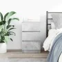 Mesilla de noche con 3 cajones gris hormigón 39x35x65 cm de , Mesitas de noche - Ref: Foro24-861343, Precio: 60,57 €, Descuen...