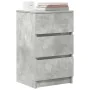 Mesilla de noche con 3 cajones gris hormigón 39x35x65 cm de , Mesitas de noche - Ref: Foro24-861343, Precio: 60,57 €, Descuen...