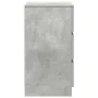 Mesilla de noche con 3 cajones gris hormigón 39x35x65 cm de , Mesitas de noche - Ref: Foro24-861343, Precio: 60,57 €, Descuen...