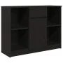 Aparador con cajón roble negro 101x35x76 cm madera ingeniería de , Aparadores - Ref: Foro24-861563, Precio: 94,34 €, Descuent...