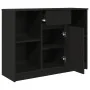 Aparador con cajón roble negro 101x35x76 cm madera ingeniería de , Aparadores - Ref: Foro24-861563, Precio: 94,34 €, Descuent...