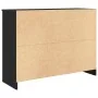 Aparador con cajón roble negro 101x35x76 cm madera ingeniería de , Aparadores - Ref: Foro24-861563, Precio: 94,34 €, Descuent...