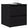 Mesillas de noche de pared 2 uds roble negro 38x34x40 cm de , Mesitas de noche - Ref: Foro24-861250, Precio: 87,80 €, Descuen...