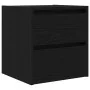 Mesillas de noche de pared 2 uds roble negro 38x34x40 cm de , Mesitas de noche - Ref: Foro24-861250, Precio: 87,80 €, Descuen...