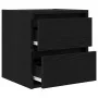 Mesillas de noche de pared 2 uds roble negro 38x34x40 cm de , Mesitas de noche - Ref: Foro24-861250, Precio: 87,80 €, Descuen...