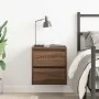 Mesilla de noche de pared roble marrón 38x34x40 cm de , Mesitas de noche - Ref: Foro24-861259, Precio: 48,10 €, Descuento: %