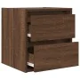 Mesilla de noche de pared roble marrón 38x34x40 cm de , Mesitas de noche - Ref: Foro24-861259, Precio: 48,10 €, Descuento: %