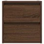 Mesilla de noche de pared roble marrón 38x34x40 cm de , Mesitas de noche - Ref: Foro24-861259, Precio: 48,10 €, Descuento: %