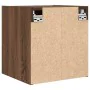 Mesilla de noche de pared roble marrón 38x34x40 cm de , Mesitas de noche - Ref: Foro24-861259, Precio: 48,10 €, Descuento: %