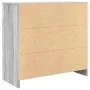 Aparador con cajón gris Sonoma 80x34x76 cm madera de ingeniería de , Aparadores - Ref: Foro24-861540, Precio: 86,62 €, Descue...