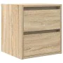 Mesillas de noche de pared 2 uds roble Sonoma 38x34x40 cm de , Mesitas de noche - Ref: Foro24-861252, Precio: 81,63 €, Descue...