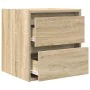 Mesillas de noche de pared 2 uds roble Sonoma 38x34x40 cm de , Mesitas de noche - Ref: Foro24-861252, Precio: 81,63 €, Descue...
