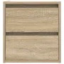 Mesillas de noche de pared 2 uds roble Sonoma 38x34x40 cm de , Mesitas de noche - Ref: Foro24-861252, Precio: 81,63 €, Descue...