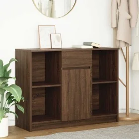 Aparador con cajón roble marrón 101x35x76 cm madera ingeniería von , Sideboards - Ref: Foro24-861568, Preis: 91,33 €, Rabatt: %