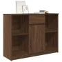 Aparador con cajón roble marrón 101x35x76 cm madera ingeniería von , Sideboards - Ref: Foro24-861568, Preis: 91,33 €, Rabatt: %