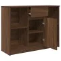 Aparador con cajón roble marrón 101x35x76 cm madera ingeniería von , Sideboards - Ref: Foro24-861568, Preis: 91,33 €, Rabatt: %