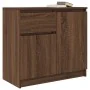 Aparador con cajón roble marrón 71x35x65 cm madera ingeniería de , Aparadores - Ref: Foro24-861604, Precio: 75,85 €, Descuent...