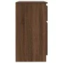 Aparador con cajón roble marrón 71x35x65 cm madera ingeniería de , Aparadores - Ref: Foro24-861604, Precio: 75,85 €, Descuent...
