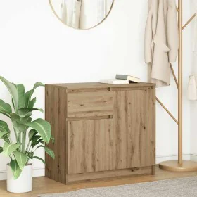 Aparador con cajón roble artesanal 71x35x65cm madera ingeniería de , Aparadores - Ref: Foro24-861606, Precio: 74,39 €, Descue...