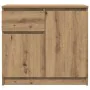 Aparador con cajón roble artesanal 71x35x65cm madera ingeniería de , Aparadores - Ref: Foro24-861606, Precio: 74,39 €, Descue...
