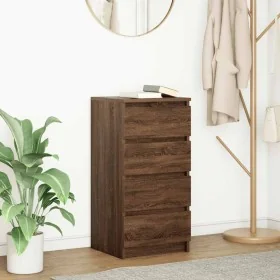 Aparador roble marrón 37,5x35x76 cm madera de ingeniería de , Aparadores - Ref: Foro24-861757, Precio: 75,08 €, Descuento: %