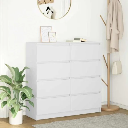 Aparador blanco 100x35x99 cm madera de ingeniería de , Aparadores - Ref: Foro24-3328489, Precio: 156,62 €, Descuento: %