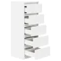 Aparador con cajones blanco 37,5x35x99 cm madera de ingeniería de , Aparadores - Ref: Foro24-861760, Precio: 95,72 €, Descuen...