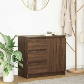 Aparador con cajón roble marrón 71x35x65 cm madera ingeniería de , Aparadores - Ref: Foro24-861577, Precio: 83,27 €, Descuent...