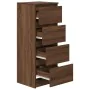 Aparador roble marrón 37,5x35x99 cm madera de ingeniería de , Aparadores - Ref: Foro24-861703, Precio: 79,76 €, Descuento: %