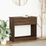 Mesa consola con cajones roble marrón 85,5x38,5x74,5 cm de , Mesas auxiliares - Ref: Foro24-861397, Precio: 78,99 €, Descuent...
