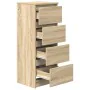 Aparador roble Sonoma 37,5x35x76 cm madera ingeniería de , Aparadores - Ref: Foro24-861699, Precio: 77,37 €, Descuento: %