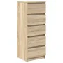 Aparador con cajones roble Sonoma 37,5x35x99 cm de , Aparadores - Ref: Foro24-861762, Precio: 89,47 €, Descuento: %