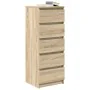Aparador con cajones roble Sonoma 37,5x35x99 cm de , Aparadores - Ref: Foro24-861762, Precio: 89,47 €, Descuento: %