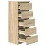 Aparador con cajones roble Sonoma 37,5x35x99 cm de , Aparadores - Ref: Foro24-861762, Precio: 89,47 €, Descuento: %
