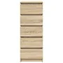 Aparador con cajones roble Sonoma 37,5x35x99 cm de , Aparadores - Ref: Foro24-861762, Precio: 89,47 €, Descuento: %
