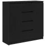 Aparador con cajones roble negro 100,5x35x98,5 cm de , Aparadores - Ref: Foro24-3328454, Precio: 165,98 €, Descuento: %