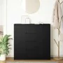 Aparador con cajones roble negro 100,5x35x98,5 cm de , Aparadores - Ref: Foro24-3328454, Precio: 165,98 €, Descuento: %