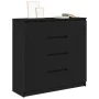 Aparador con cajones roble negro 100,5x35x98,5 cm de , Aparadores - Ref: Foro24-3328454, Precio: 165,98 €, Descuento: %
