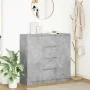 Aparador con cajones gris hormigón 100,5x35x98,5 cm de , Aparadores - Ref: Foro24-3328456, Precio: 164,95 €, Descuento: %