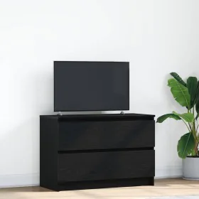 Mueble de TV de madera de ingeniería negro 80x35x54 cm de , Muebles TV - Ref: Foro24-861788, Precio: 79,10 €, Descuento: %