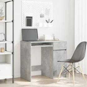 Escritorio gris hormigón 86x49x76 cm madera de ingeniería de , Escritorios - Ref: Foro24-861826, Precio: 97,10 €, Descuento: %